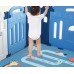 Toytexx 2M x 1.2M x 0.66M Baby Kid Playpen Panel Activity Center Safety Castle Style Fence Playyard